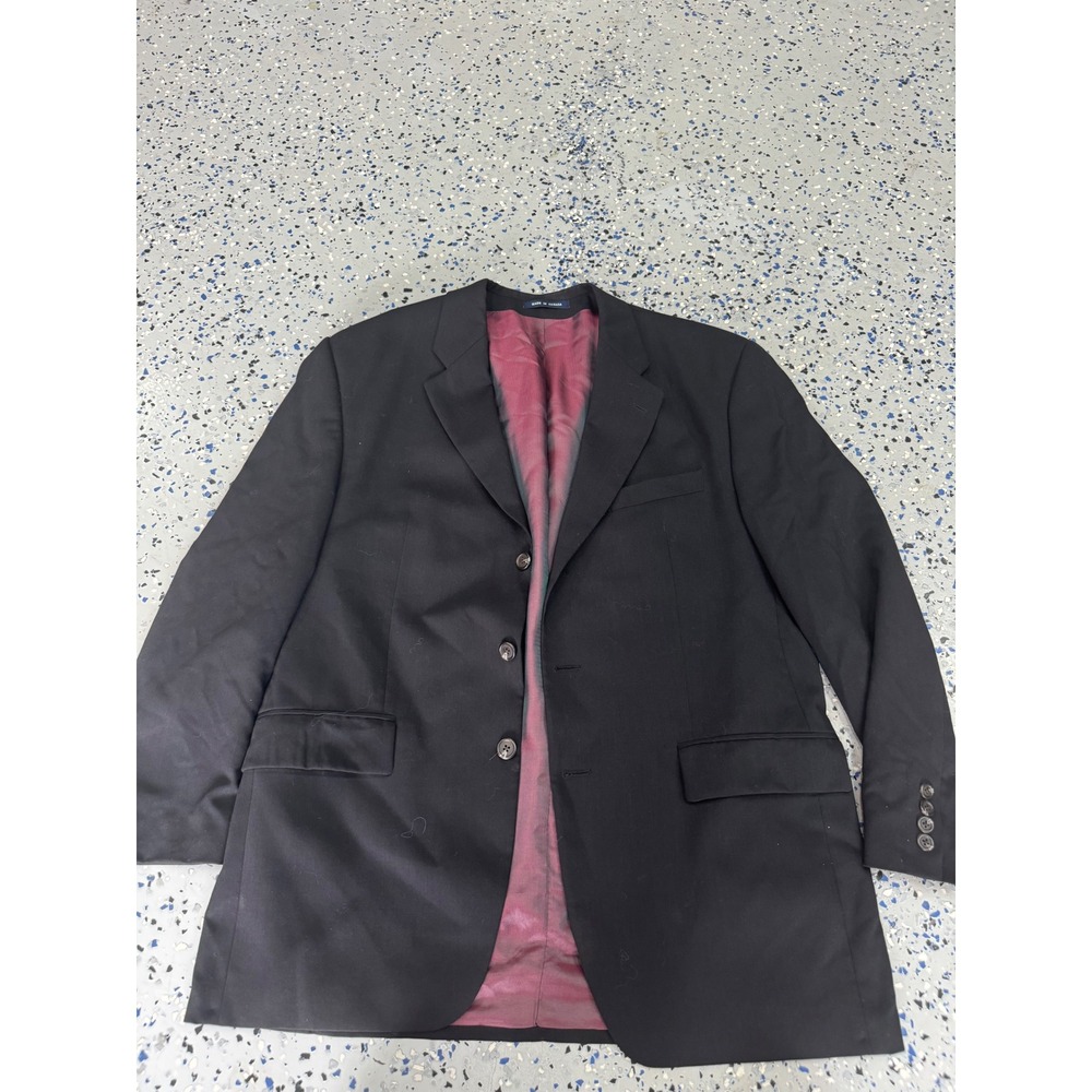 Ralph Lauren Dillard's Men's Wool Black Blazer Jacket Made in Canada 42R